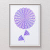Mechanical drawing “Fleur Flinqué I” with Swiss flinqué and floral influence.