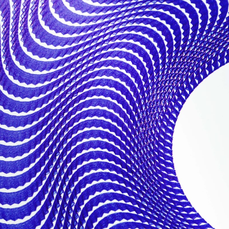 Guilloché Faible Amplitude Bleu – Image 5