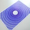 Guilloché Faible Amplitude Bleu – Image 2