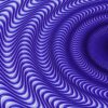 “Guilloché Haute Amplitude Bleu” mechanical drawing with guilloché pattern waves in blue.