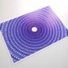 “Guilloché Haute Amplitude Bleu” mechanical drawing with guilloché pattern waves in blue.