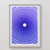 “Guilloché Haute Amplitude Bleu” mechanical drawing with guilloché pattern waves in blue.