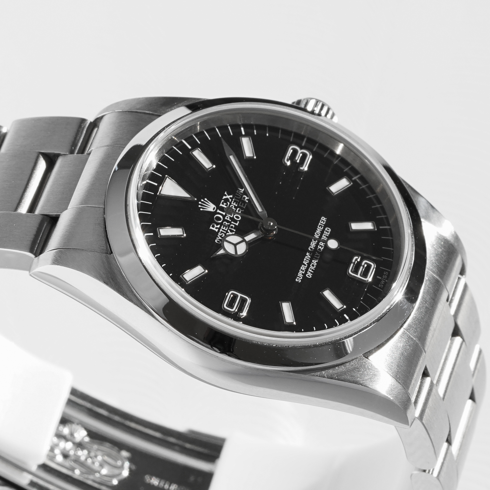 Rolex Explorer 14270 Swiss Only dial box and paper