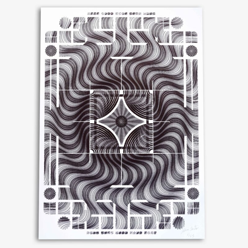 Guilloché Mosaïque Noir