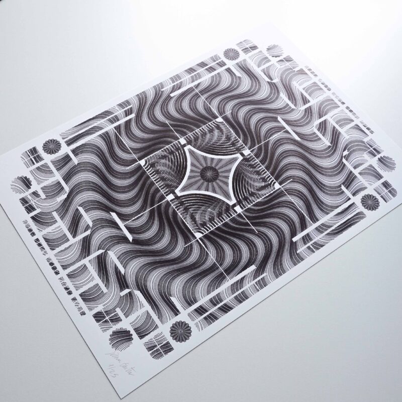 Guilloché Mosaïque Noir – Image 2