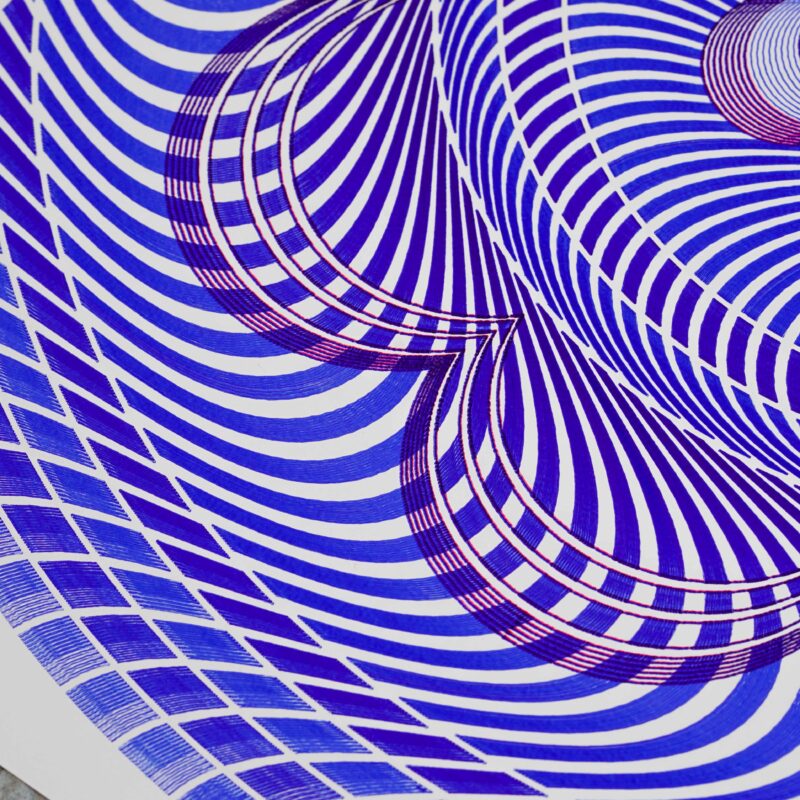 Flinqué Mosaïque Bleu – Image 4