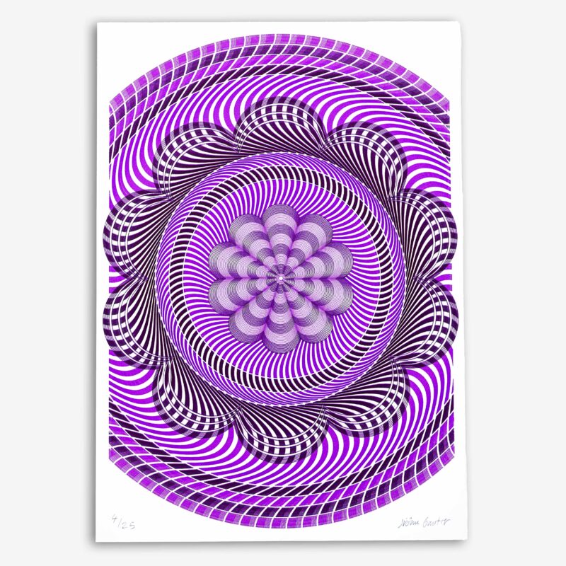 Flinqué Mosaïque Violet
