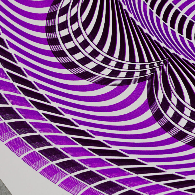 Flinqué Mosaïque Violet – Image 7