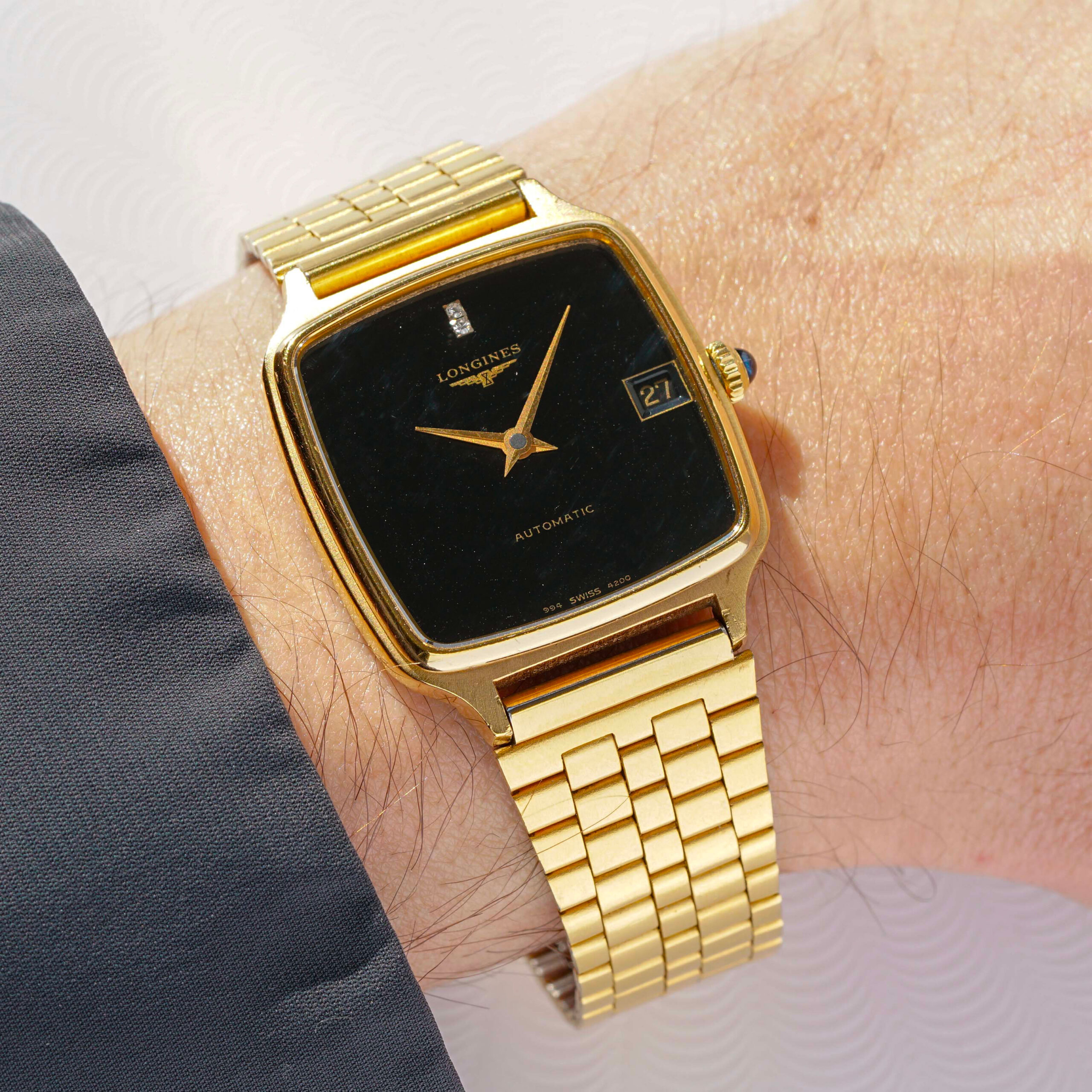 Longines Automatic Ref. 4200 Vintage TV Gold plated
