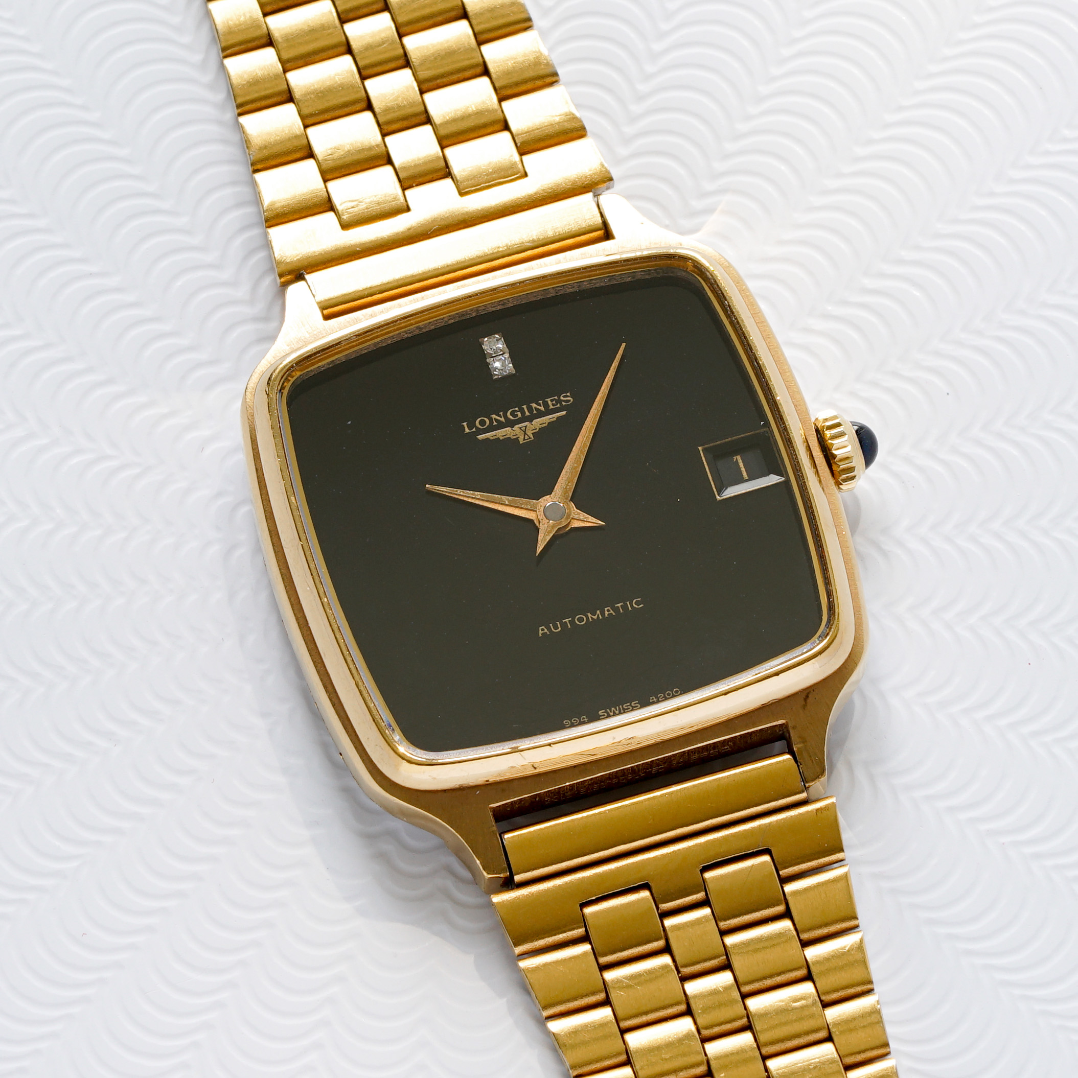 Longines Automatic Ref. 4200 Vintage TV Gold plated