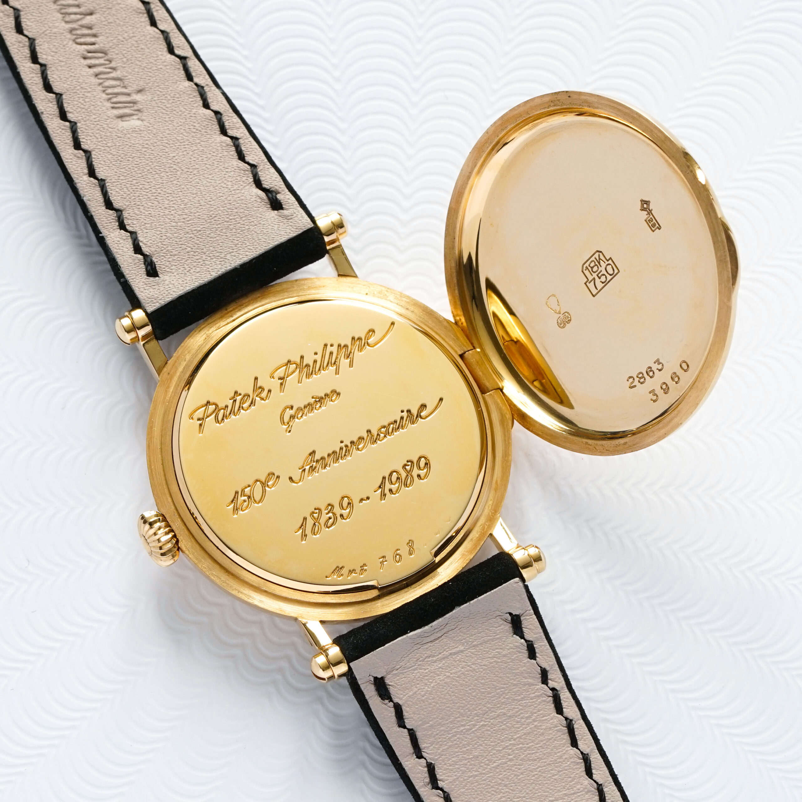Patek Philippe 150th anniversary ref 3960 Full Set 18k yellow gold