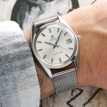Omega Seamaster Ref. 166.0167 Circa 1973 with signed mesh bracelet