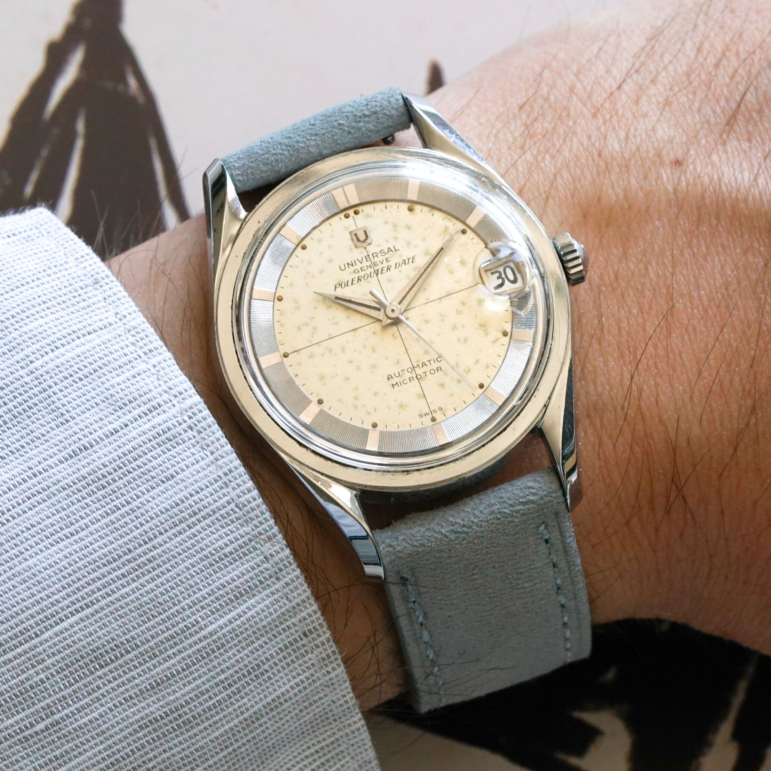 Universal Genève Polerouter Date Ref. 204503-3 Circa 1960