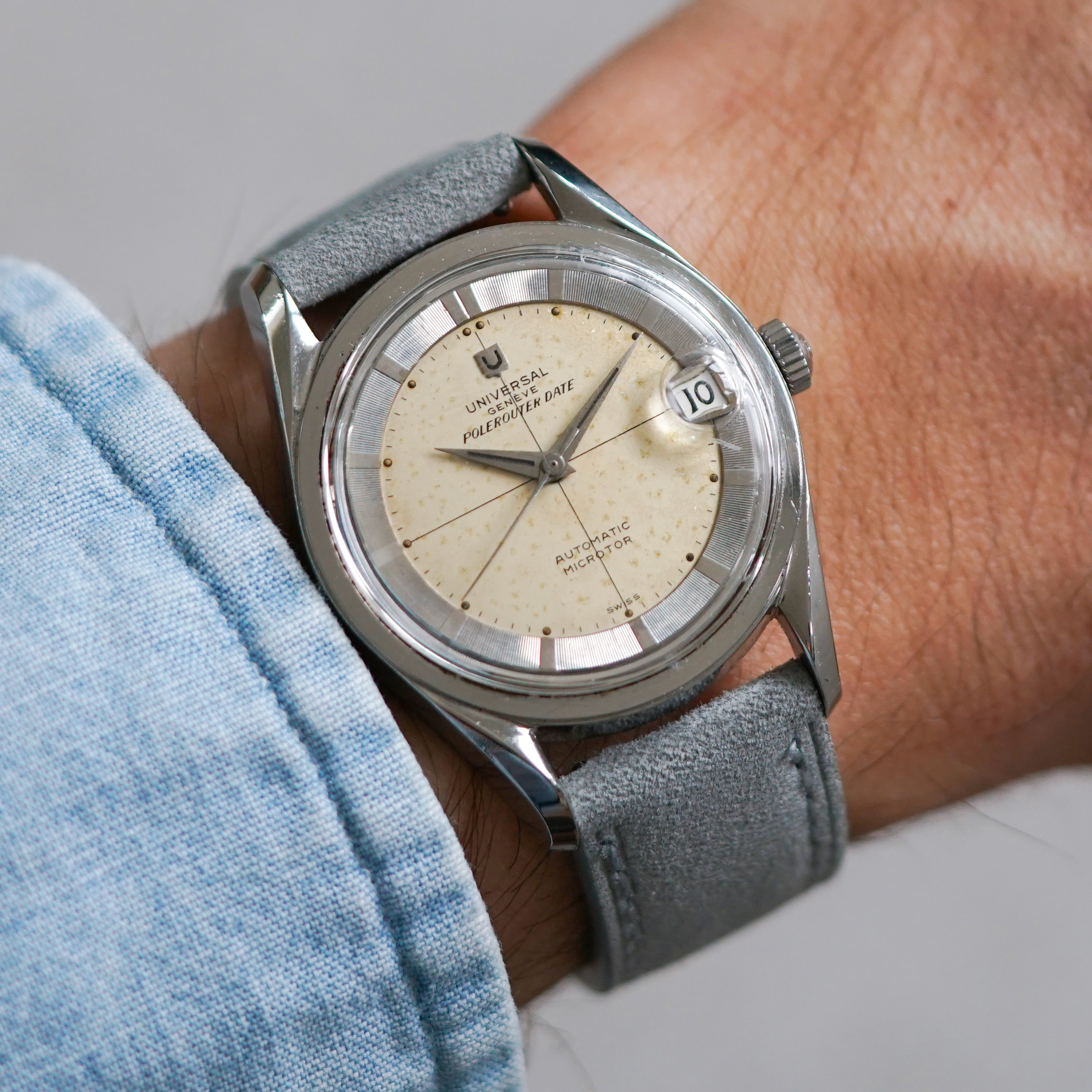 Universal Genève Polerouter Date Ref. 204503-3 Circa 1960 - Image 5
