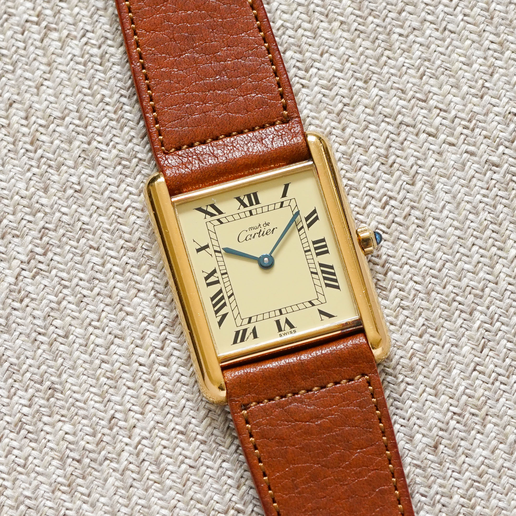 Cartier Tank Must Vermeil LM 6 81006 wih papers from 1986