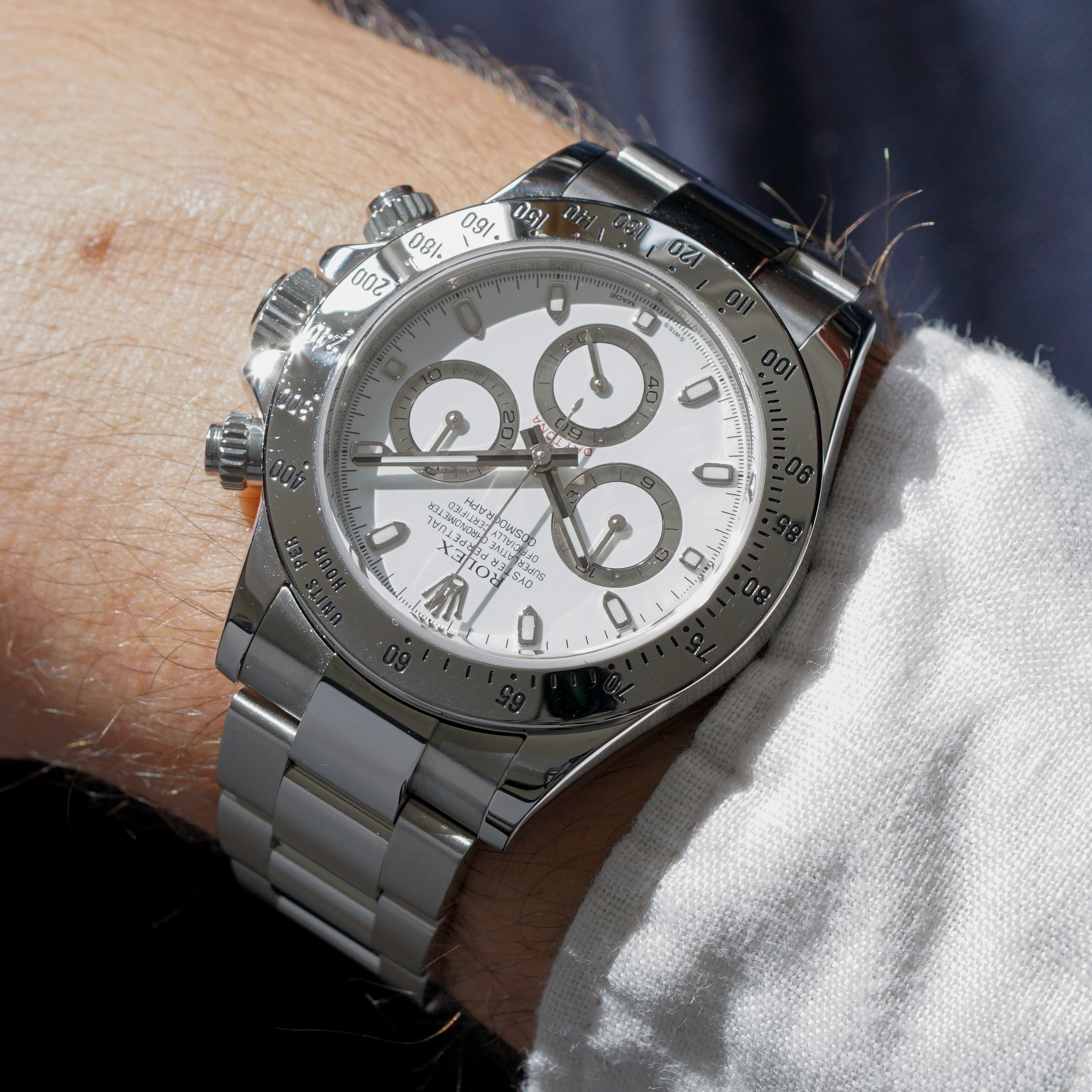 Rolex Daytona Ref. 116520 White APH Dial Full Set