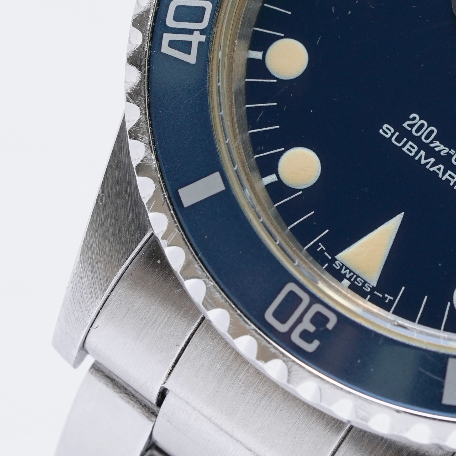 Tudor Submariner Ref. 75090 Mid-size blue faded bezel with papers from 1992