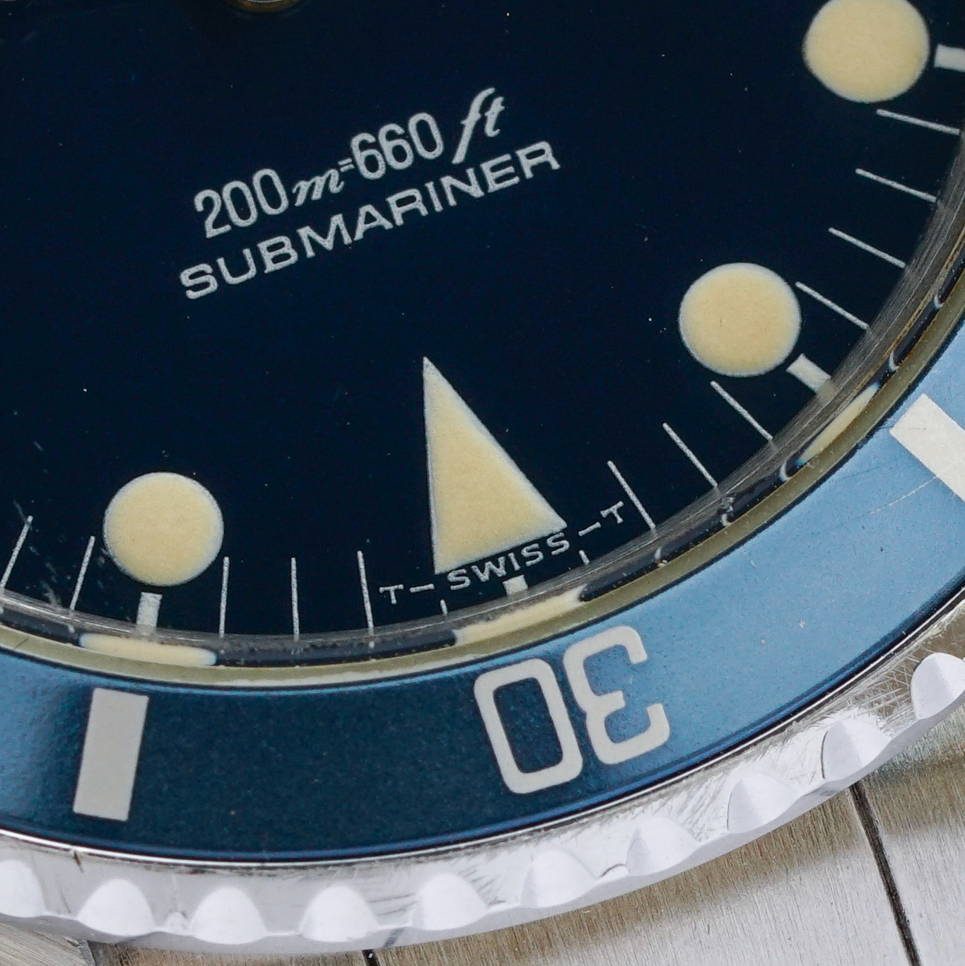 Tudor Submariner Ref. 75090 Mid-size blue faded bezel with papers from 1992