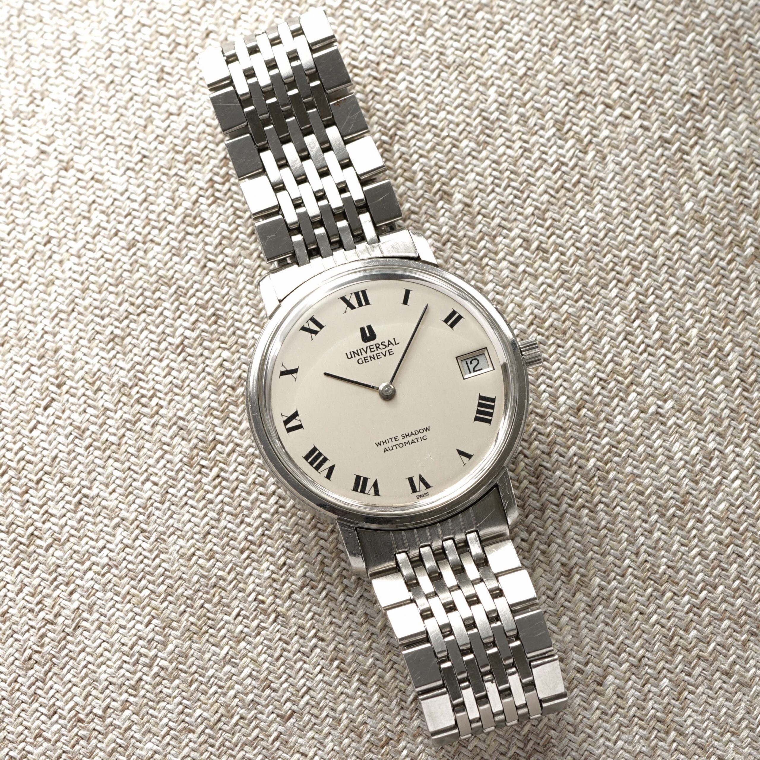 Universal Genève White Shadow Ref. 867.101 GF bracelet from 1969