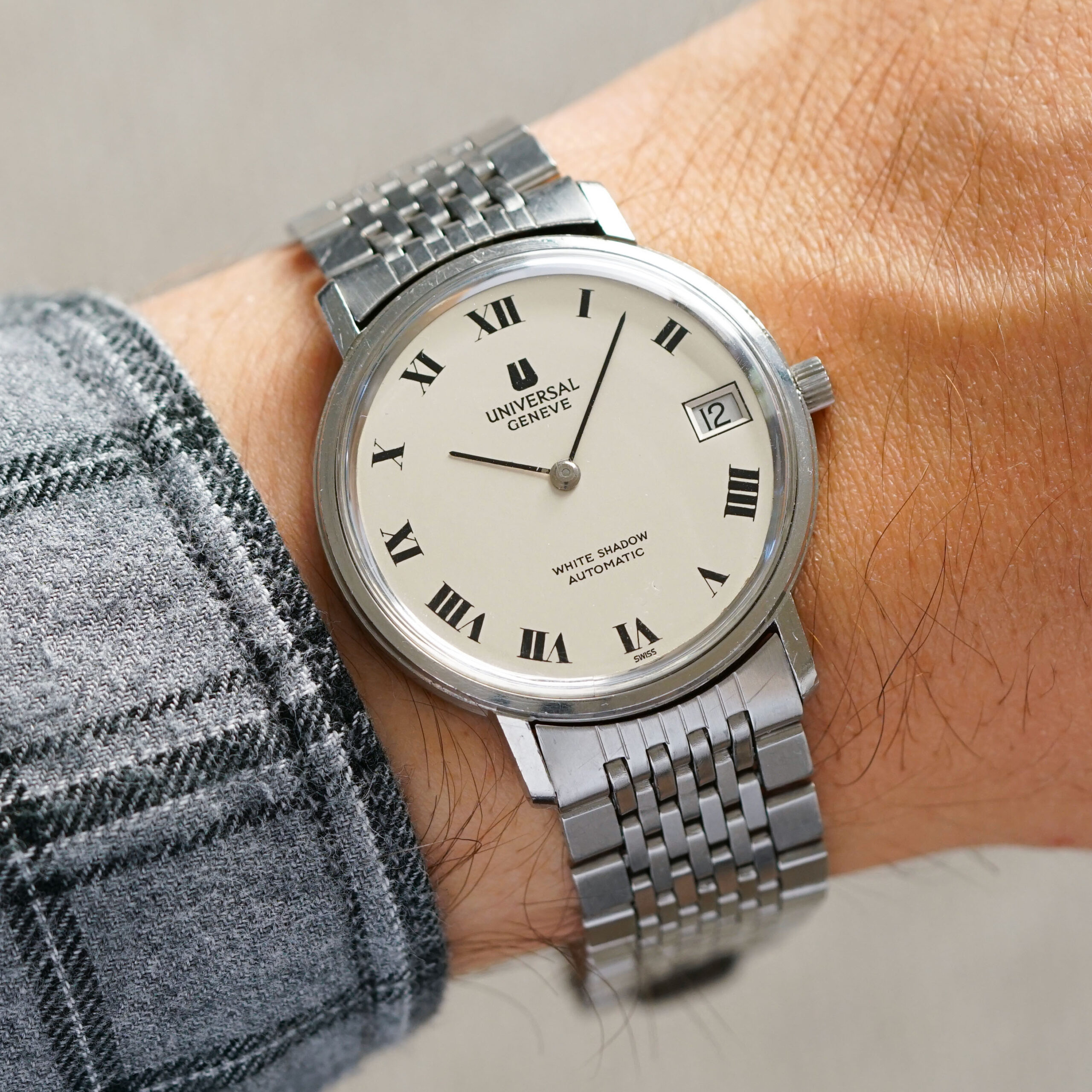 Universal Genève White Shadow Ref. 867.101 GF bracelet from 1969