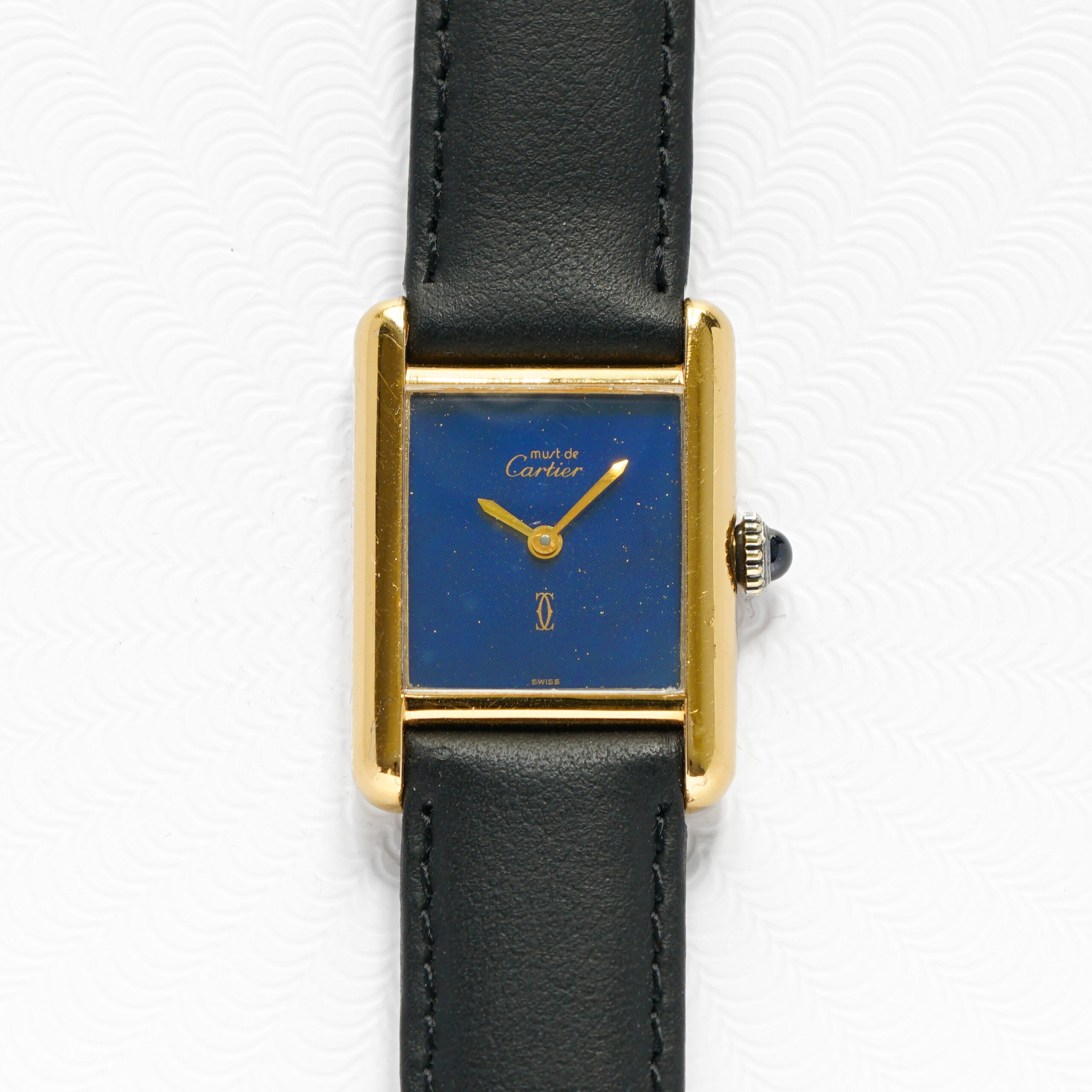 Cartier Must de Tank Blue Circa 1980